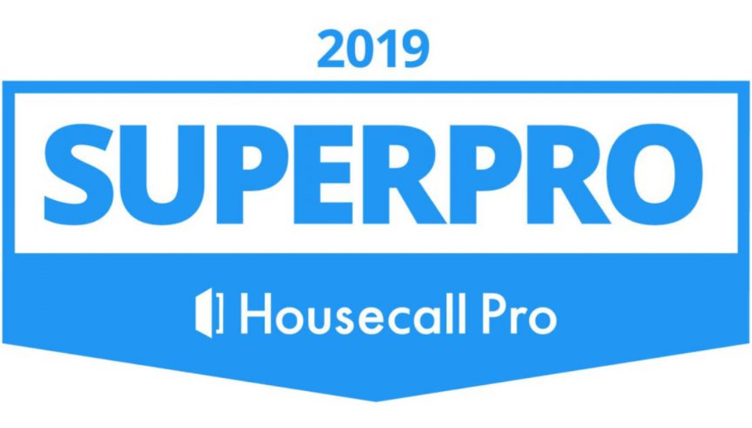 2019 SuperPro award badge by Housecall Pro