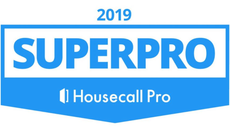 2019 SuperPro award badge by Housecall Pro