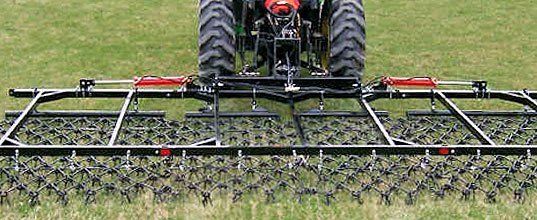 size 1.5-9m Harrows grass harrow hydraulic folding harrow weeder 