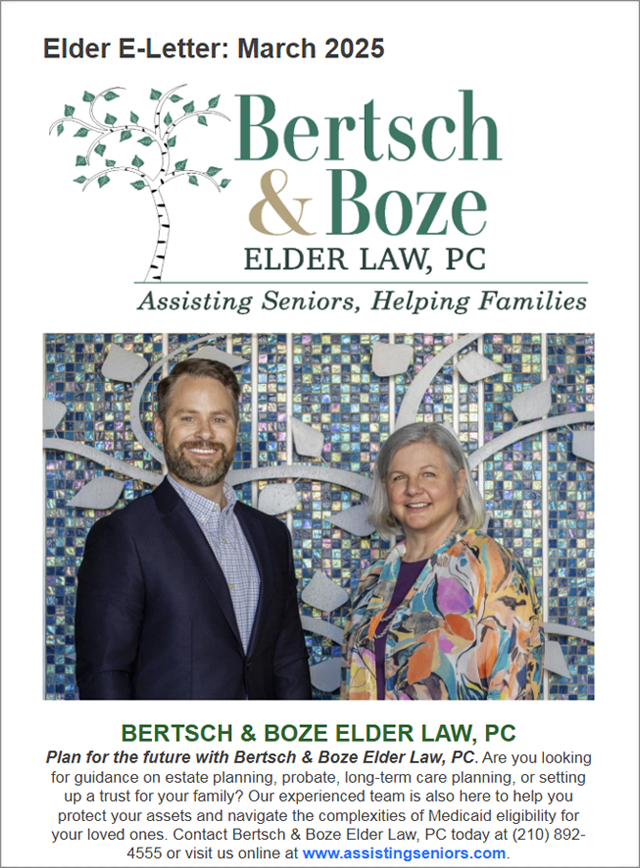 Bertsch & Boze Elder Law, PC - March2025 Newsletter