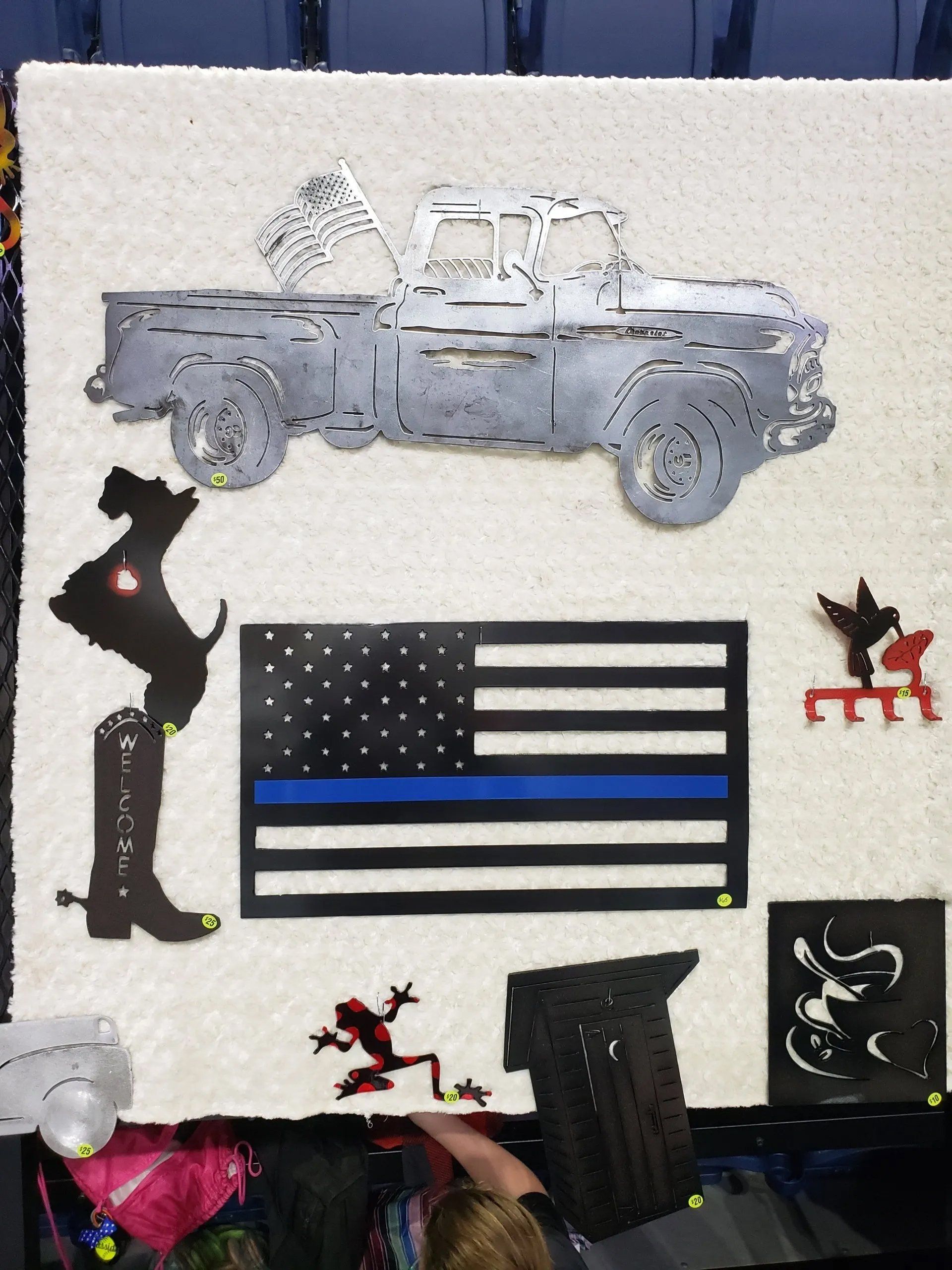 Flag and truck