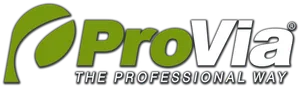 ProVia logo: green leaf icon next to the word 