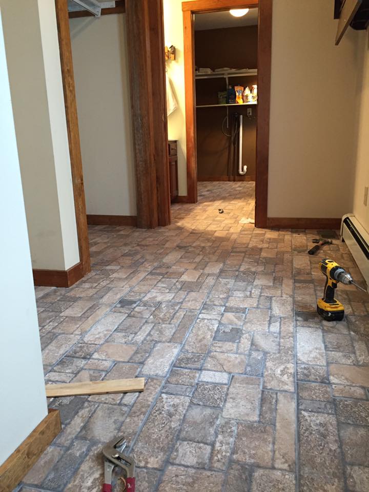tiled floor