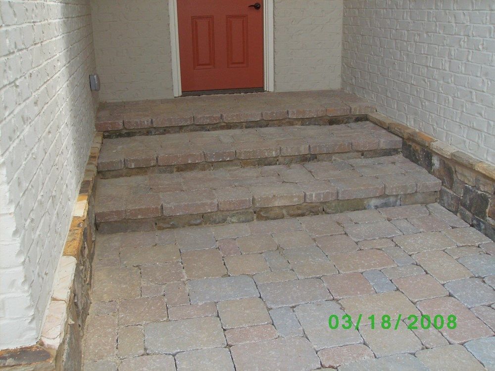 A photo taken on 03/18/2008 shows a set of stairs leading up to a door