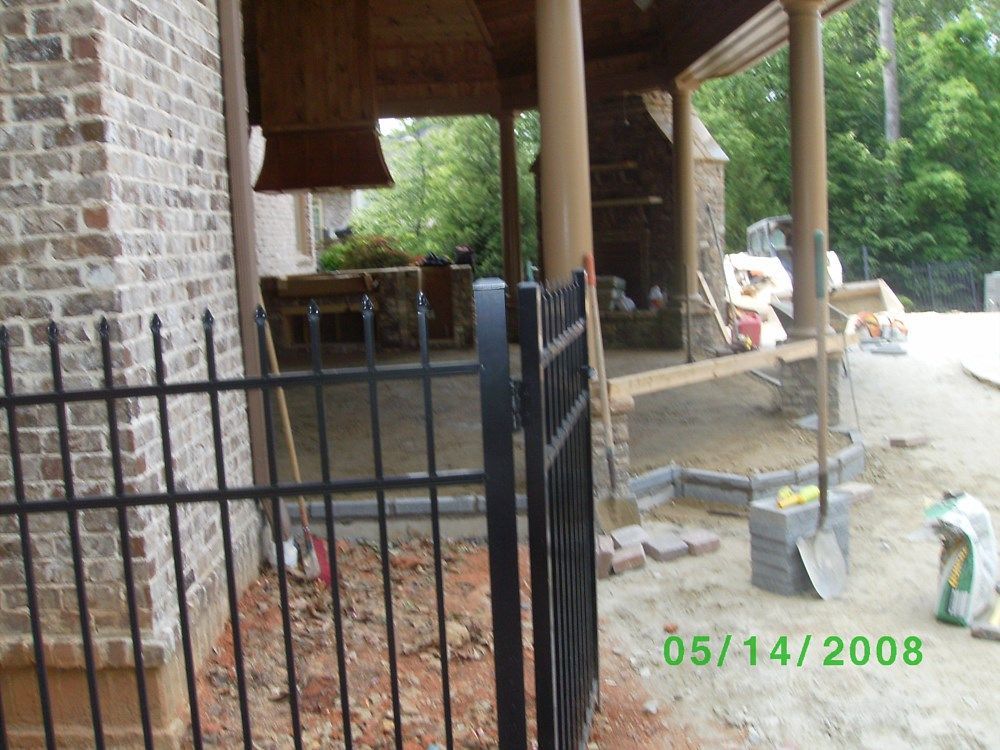 A photo taken on 05/14/2008 shows a porch under construction