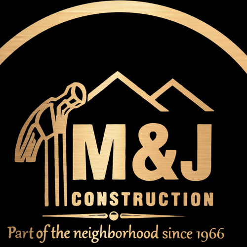 M&J Construction Gold Logo