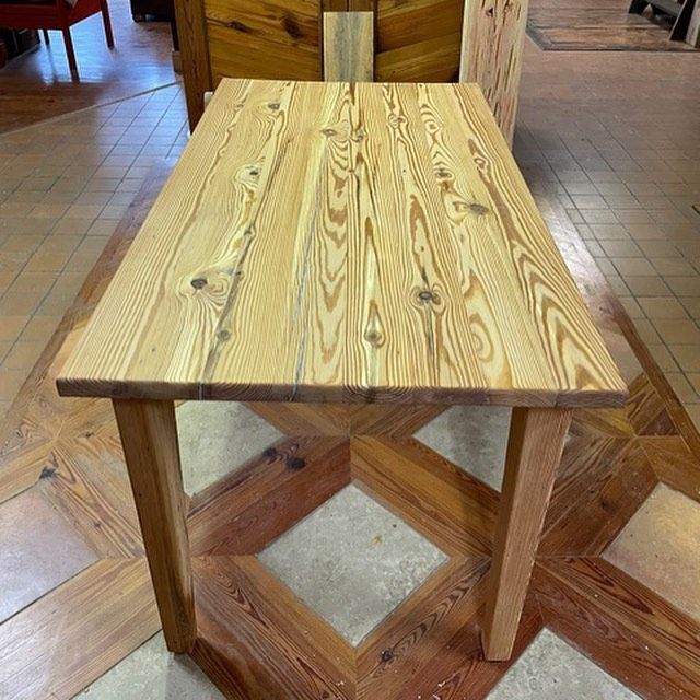 a wooden table