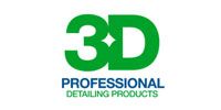 The logo for 3d professional detailing products is green and blue.