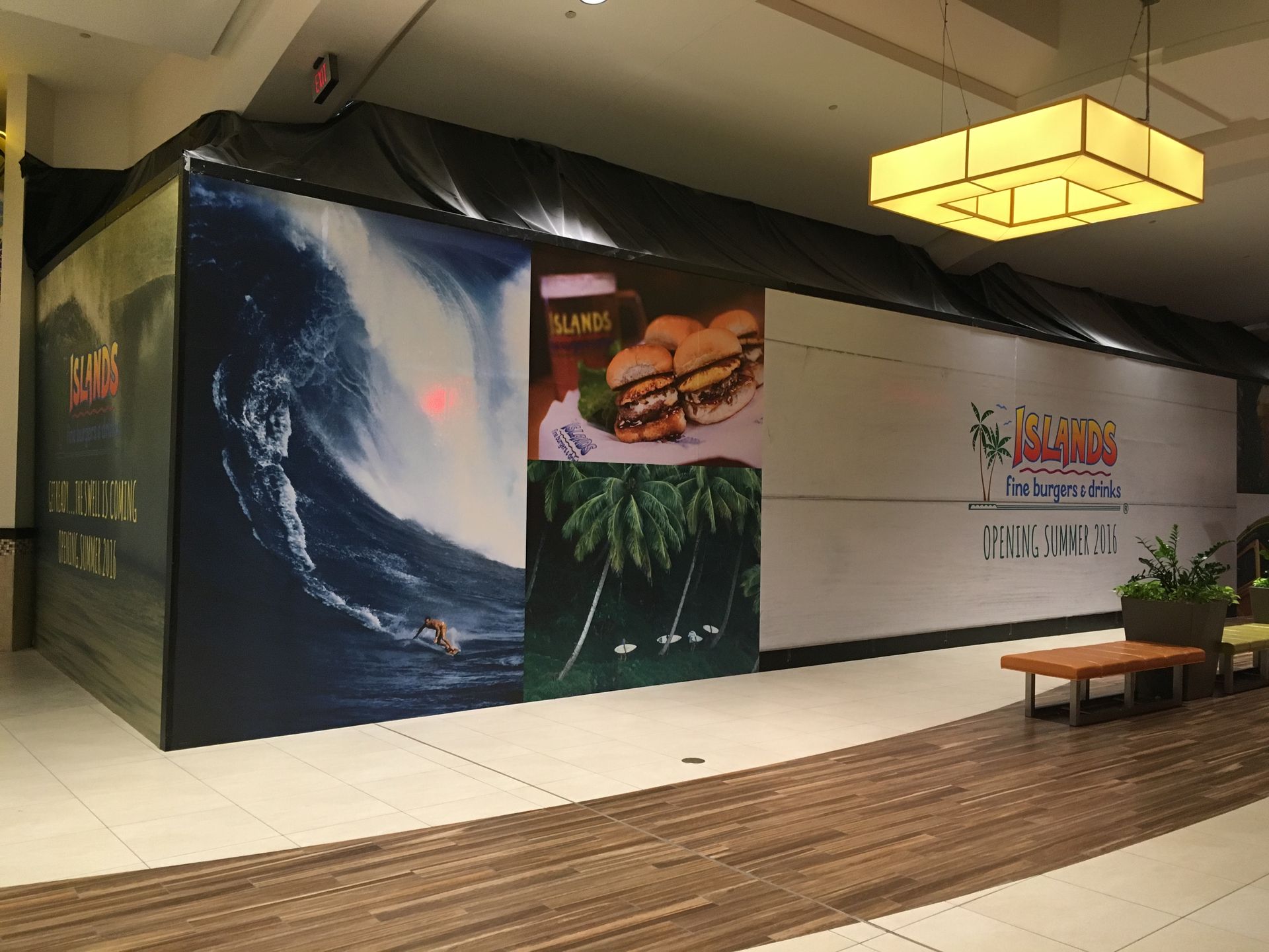 A building with a lot of posters on it