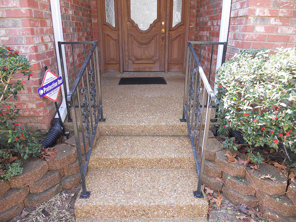 Pressure washing after