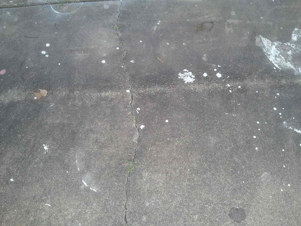 Pressure washing before