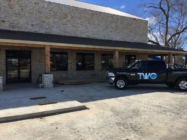 Commercial window installation