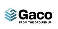 Gaco logo with teal geometric icon and black text “Gaco” over tagline “FROM THE GROUND UP”