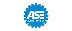 Blue ASE Certified logo.