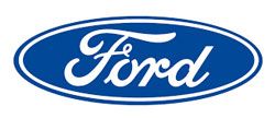 Ford logo in white script inside a blue oval with a white border.