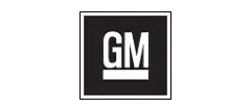GM logo, black square with 