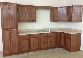 Flat Panel Oak Dark Stain