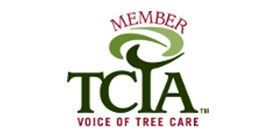 TCIA logo with stylized green tree graphic, dark green letters on white background. 