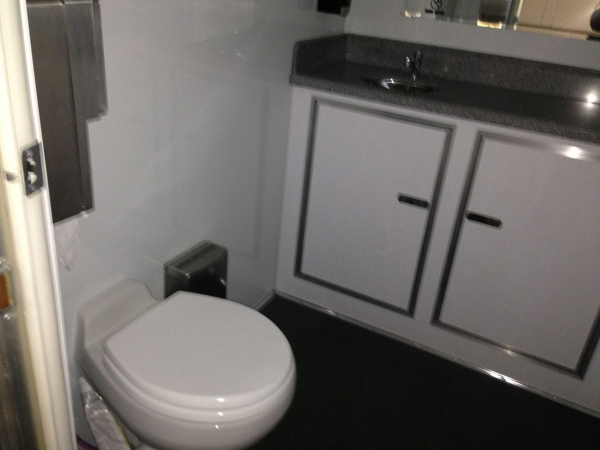 Portable toilet - VIP trailer - interior view