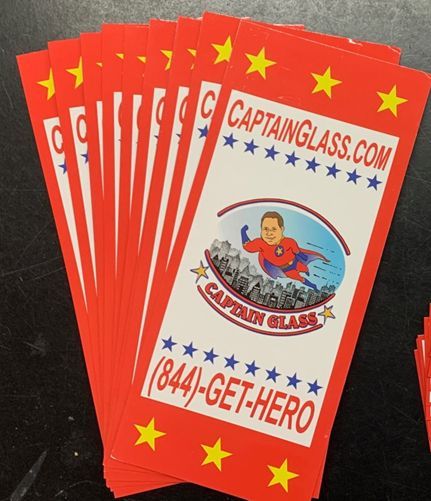 Captain Glass Business Cards Flyers
