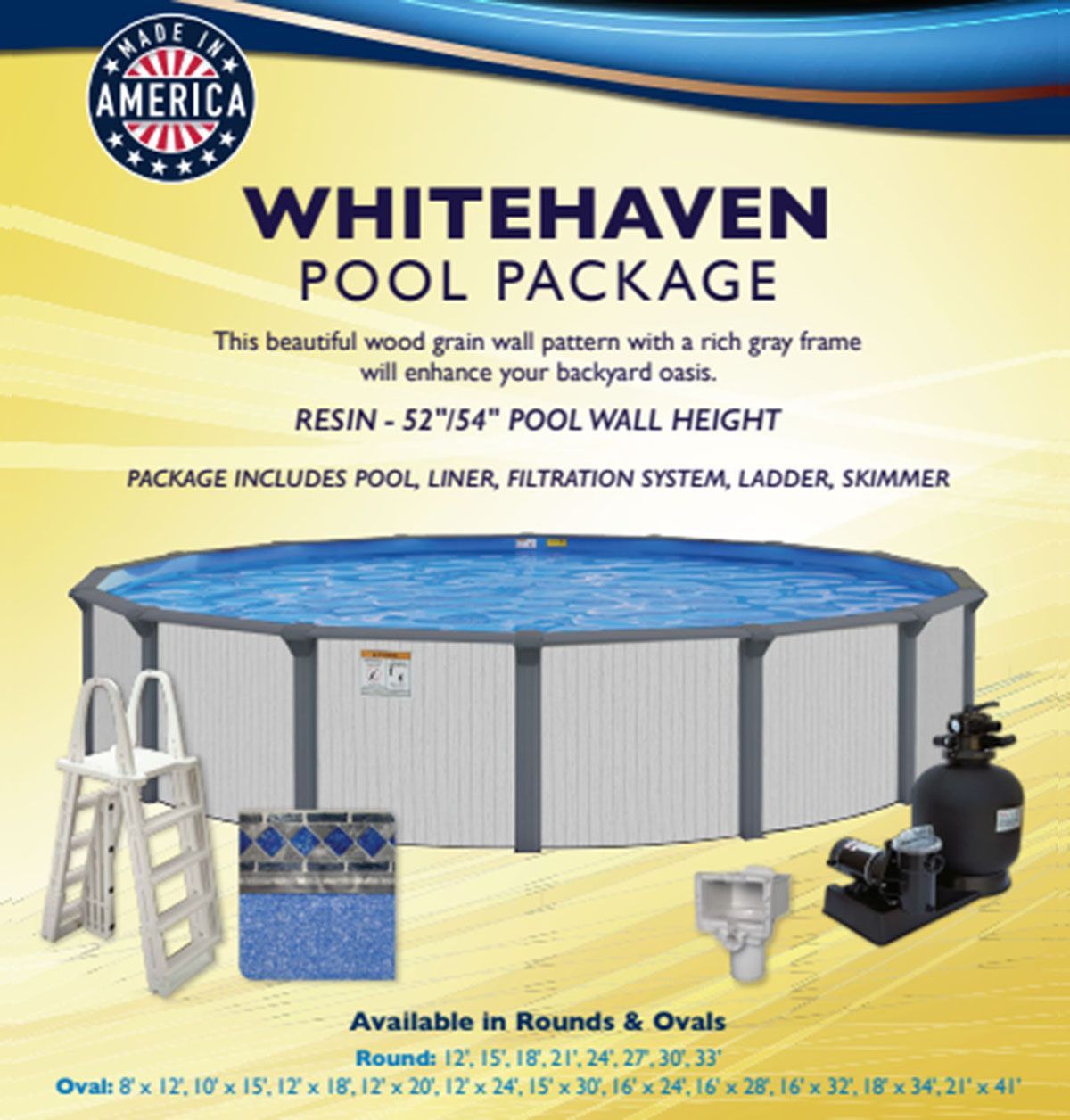 Whitehaven pool package info