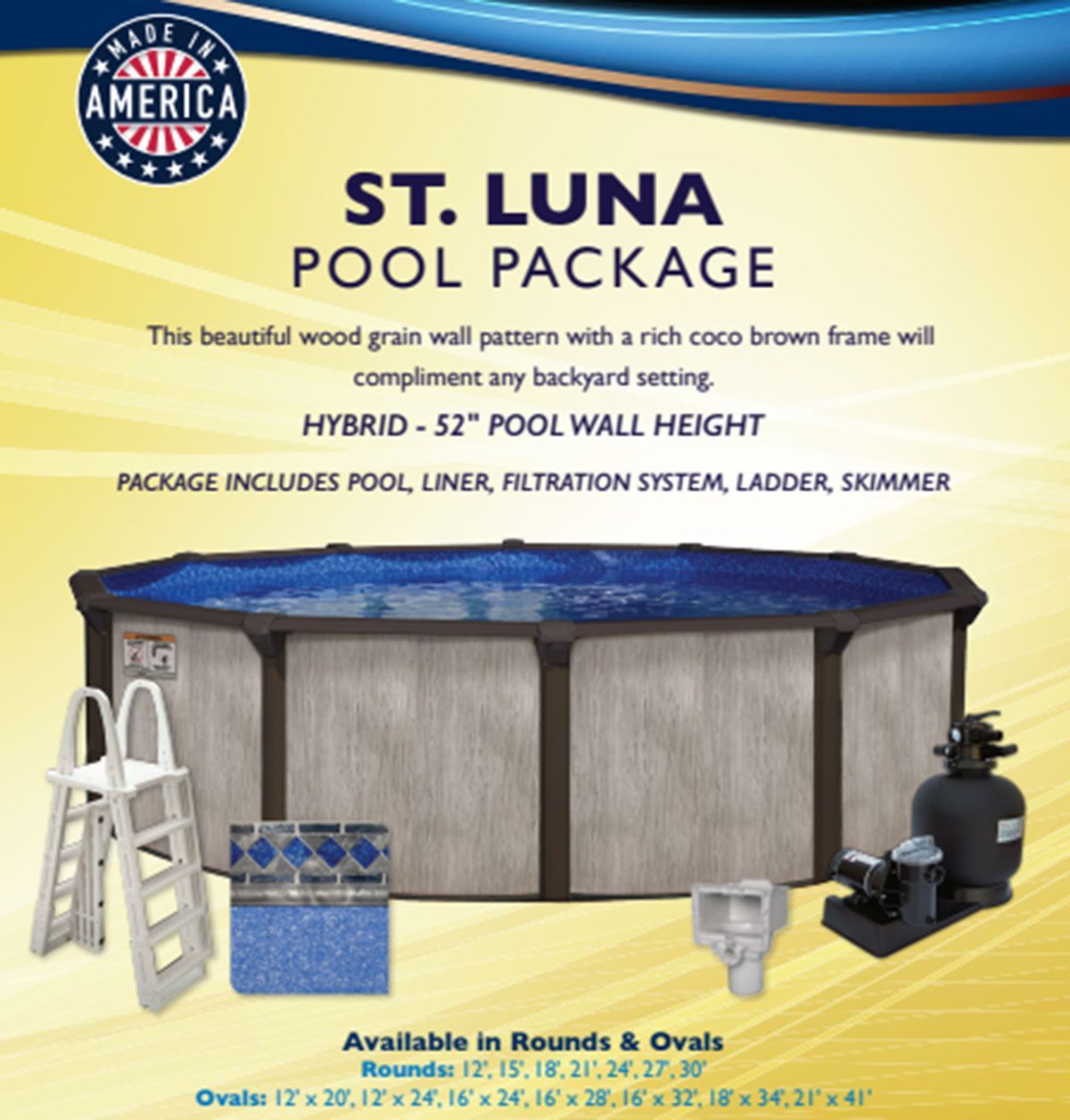 St. Luna pool package info