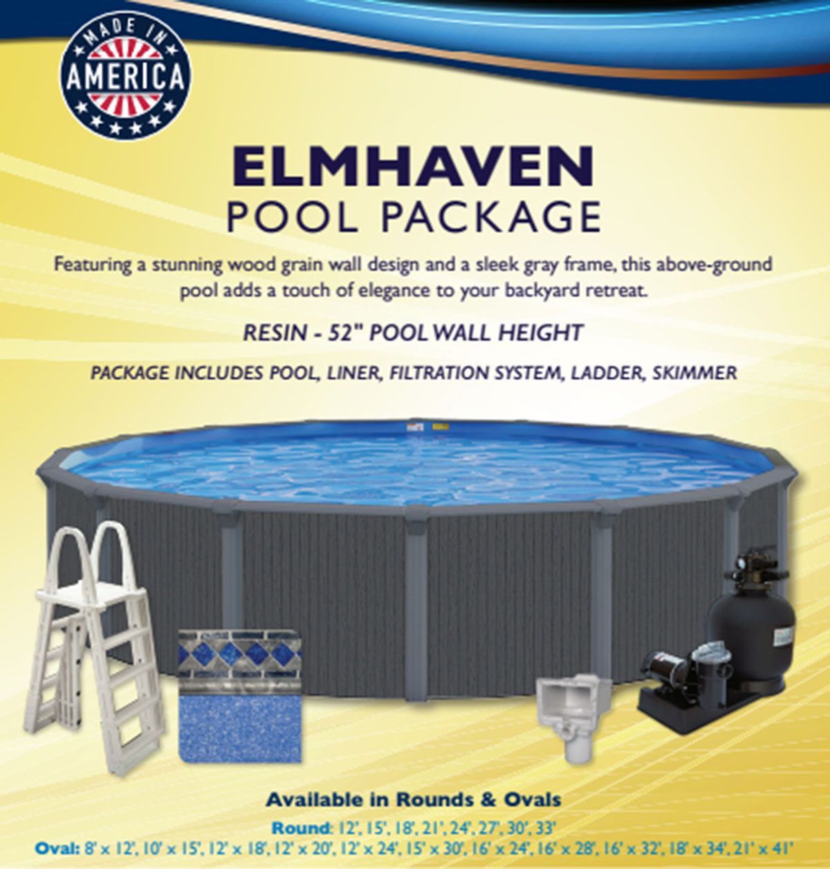Elmhaven pool package info