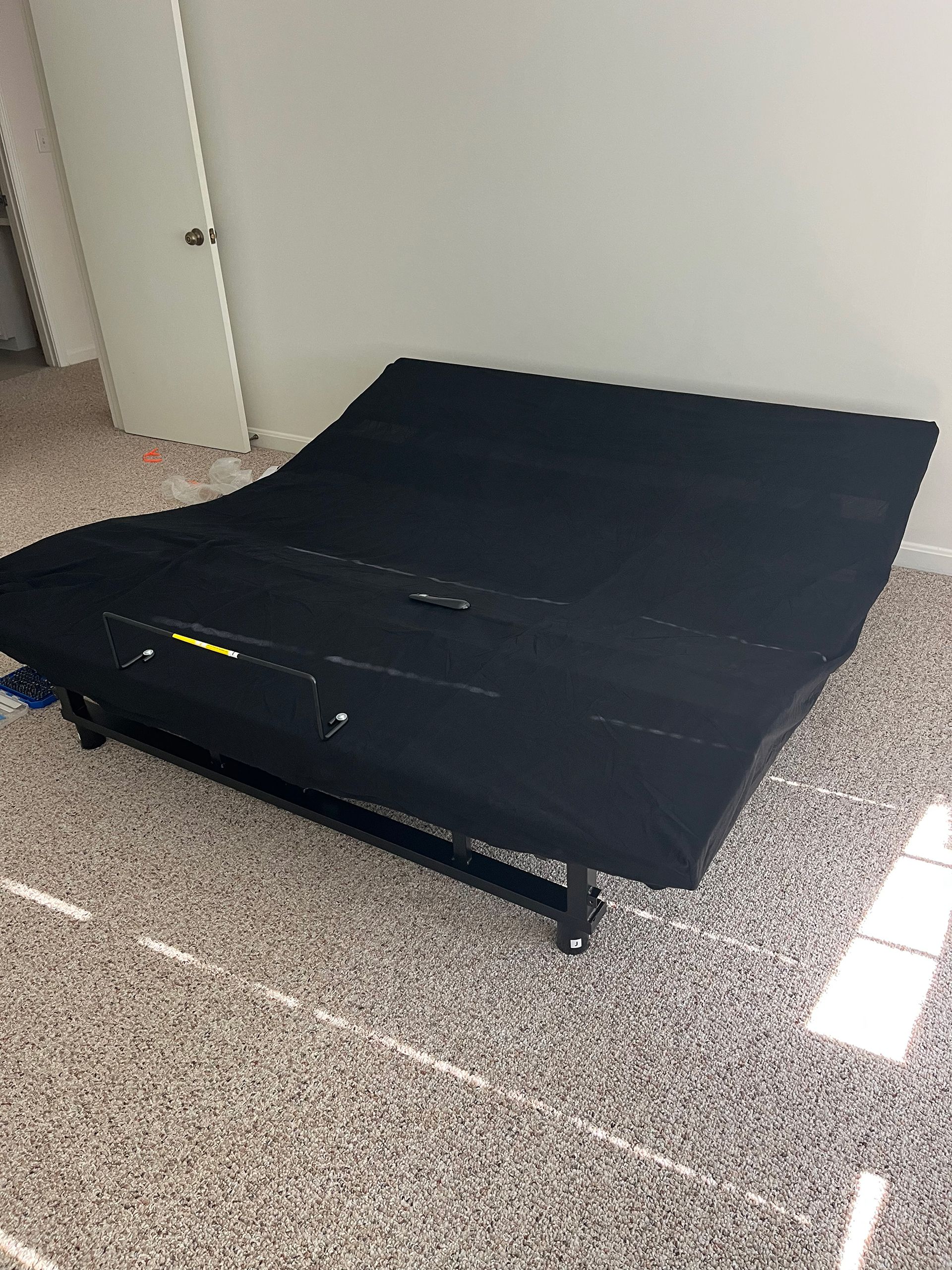 A black couch