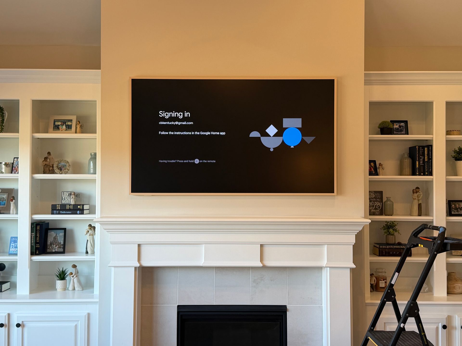 TV screen displaying 