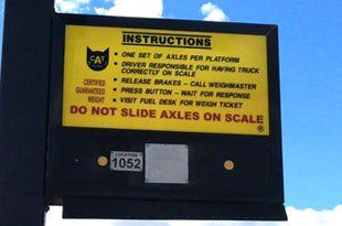 Instructions sign