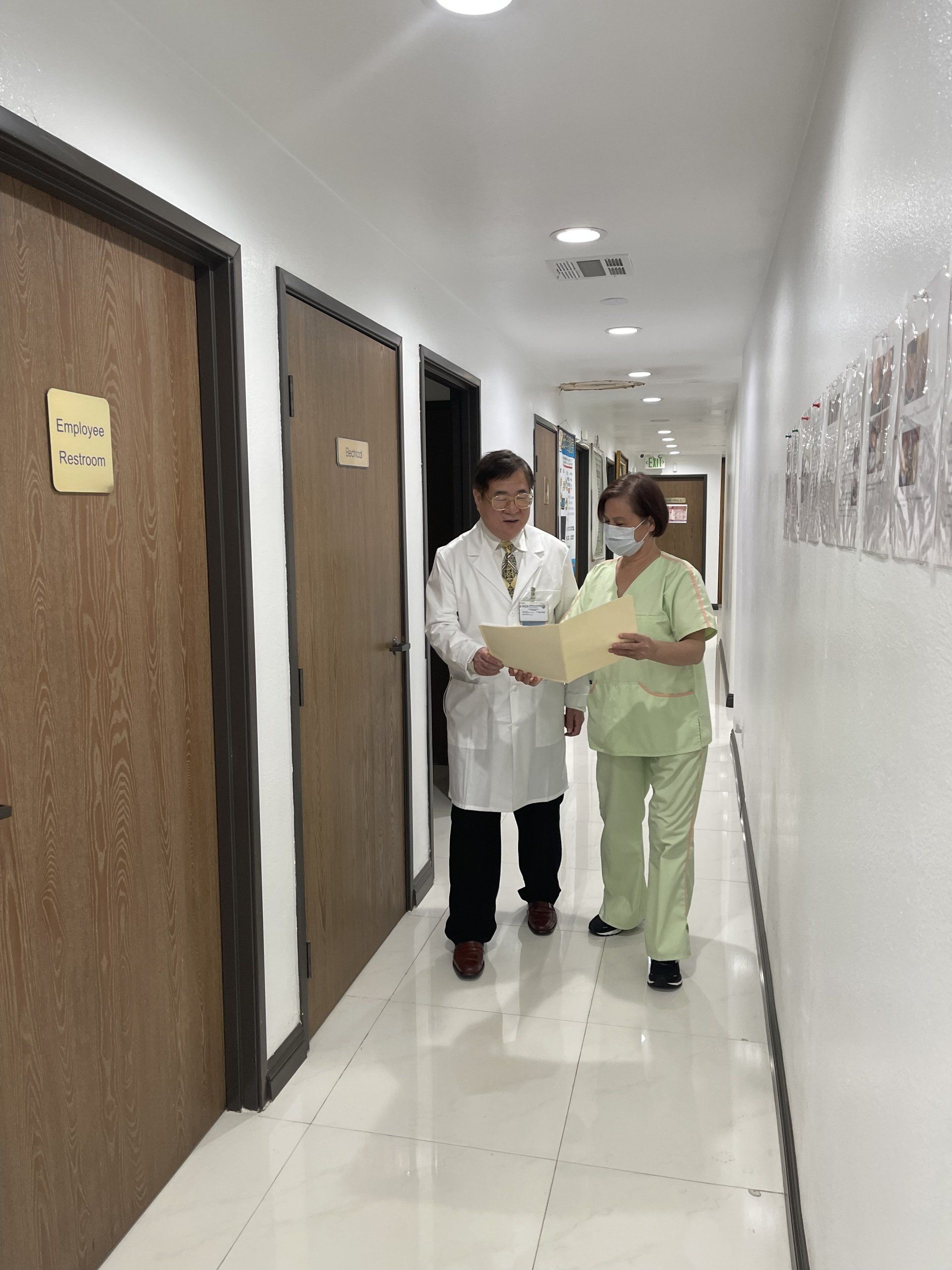 Dr.Wang Fu Nan and Staff