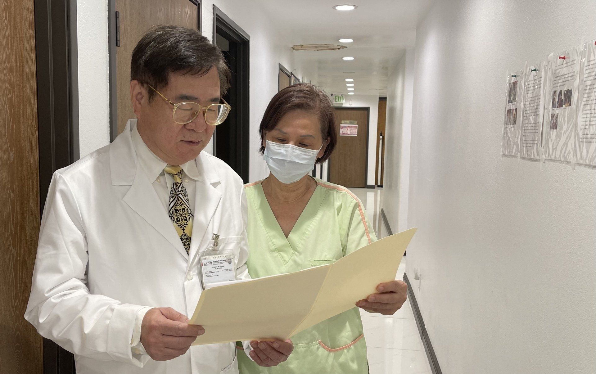 Dr.Wang Fu Nan and Staff