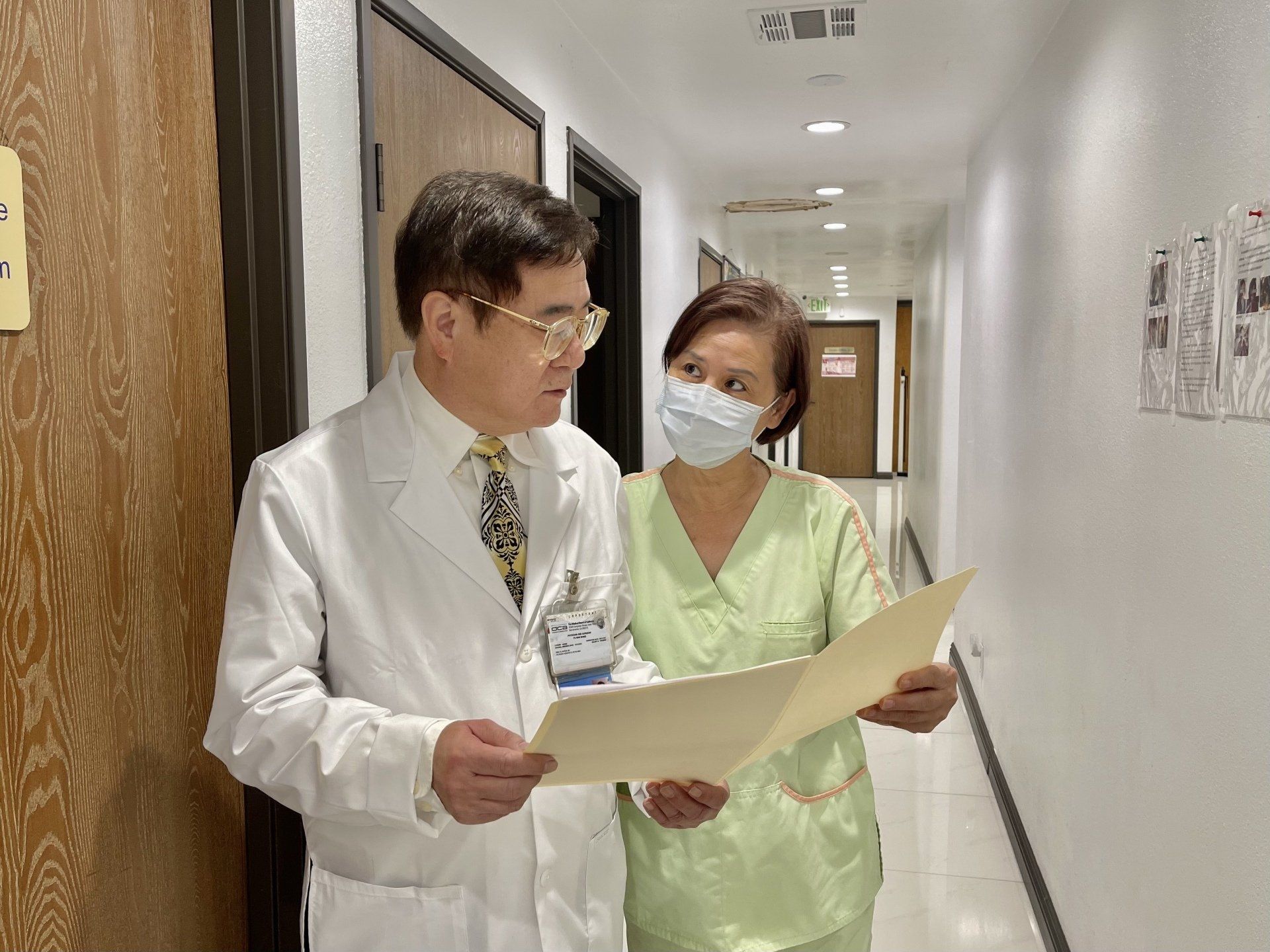 Dr.Wang Fu Nan and Staff