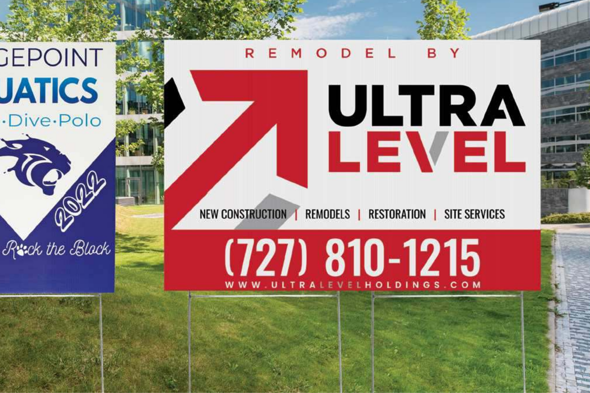 A sign that says ultra level on it