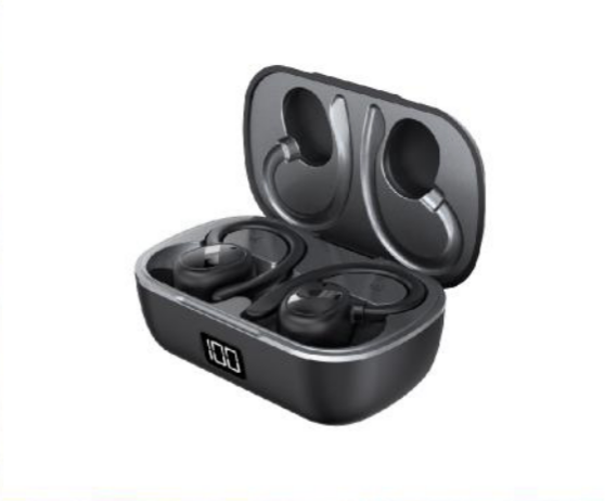 A pair of ear buds in a charging case