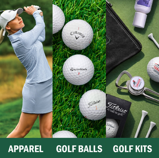 Custom golf gear for events, giveaways, and corporate branding