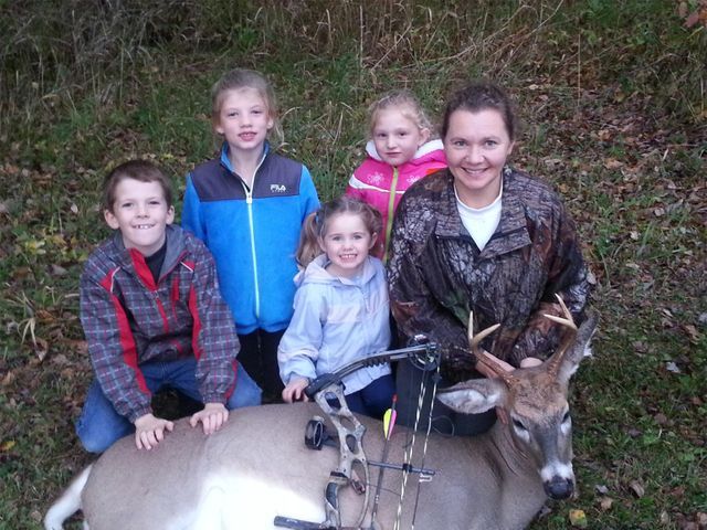 Family with their hunt