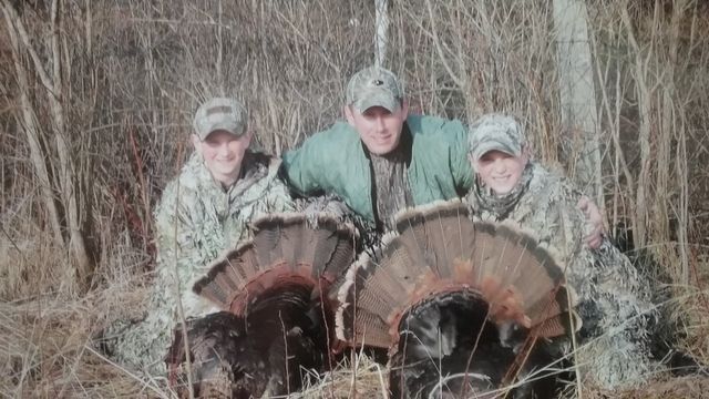 Three peoples with their hunt