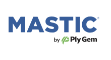 MASTIC by Ply Gem logo. Blue