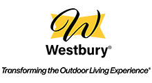 Westbury logo with a yellow starburst behind a black script