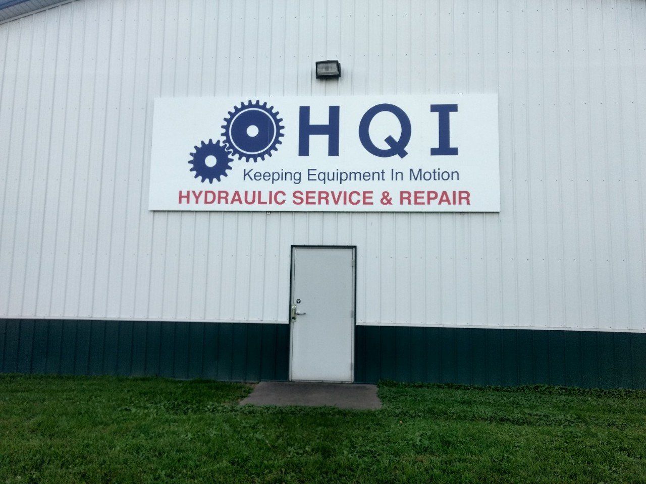 Side of HQI Hydraulics' Building