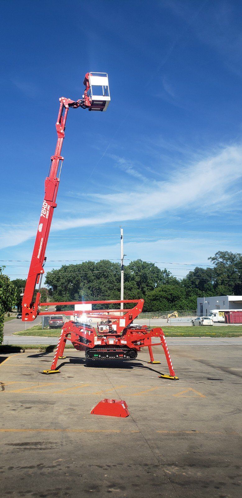 A tracked aerial lift platform from All Access Equipment