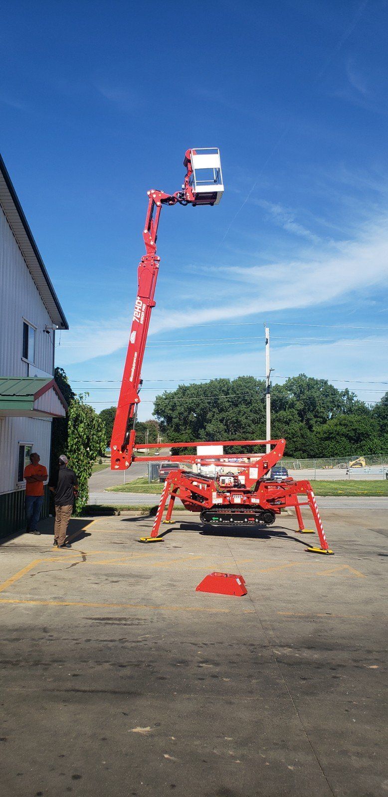 A tracked aerial lift platform from All Access Equipment