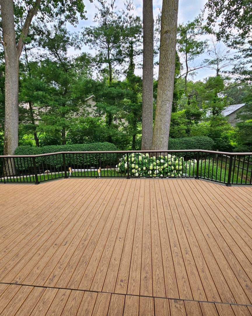 Residential wooden deck