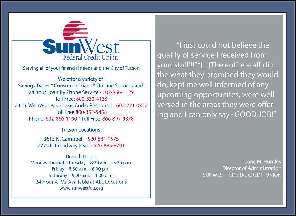 Sunwest Testimonial