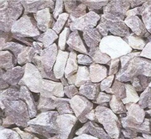 Close-up of light gray and white gravel stones