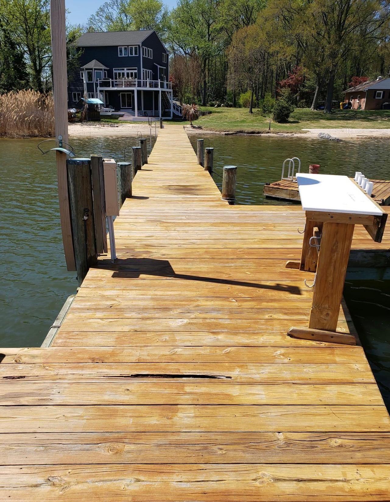 clean dock