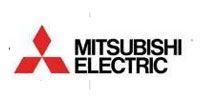 Mitsubishi Electric logo with red triple-diamond emblem and black text on white background