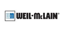 WEIL-McLAIN logo with blue WM icon and black text on a white background