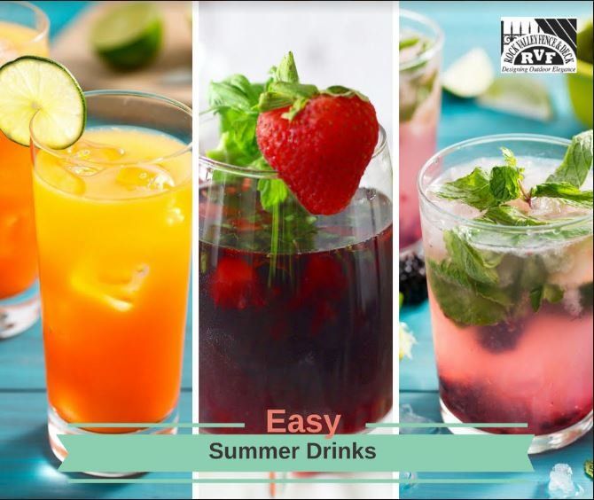 Easy summer drinks to take to or have at a summer party.